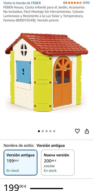 Casita Infantil Feber para Jardín/Interior