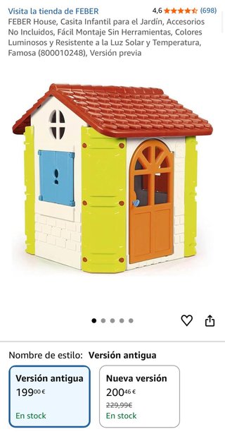 Casita Infantil Feber para Jardín/Interior