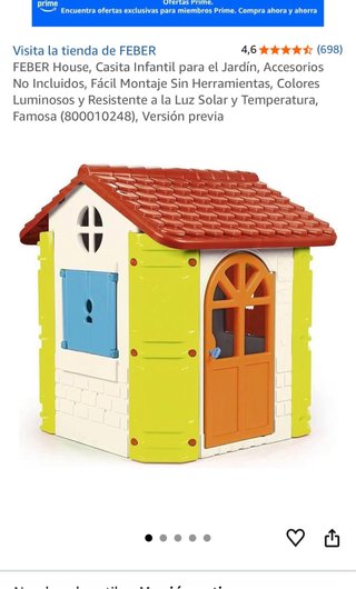 Casita Infantil Feber para Jardín/Interior