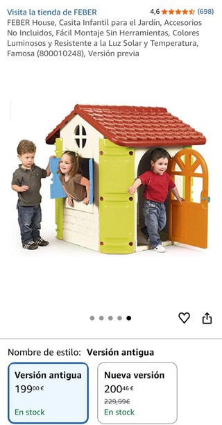 Casita Infantil Feber para Jardín/Interior