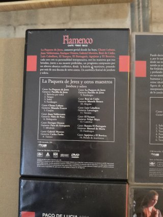 Lote 4 DVDs Flamenco: Paquera, Mercé, Paco de Lucí