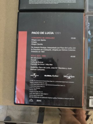 Lote 4 DVDs Flamenco: Paquera, Mercé, Paco de Lucí