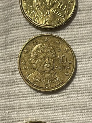 Moneda 10 céntimos Grecia 2009