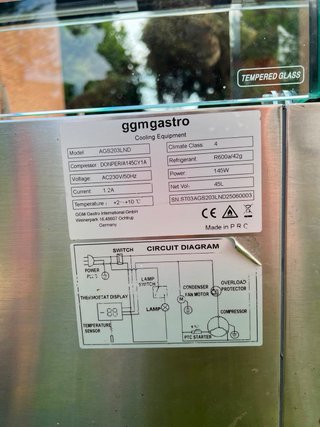 Vitrina Refrigerada Ggmgastro