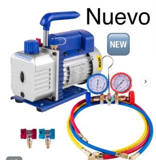 Bomba Vacío VEVOR 1 Etapa + Manifold