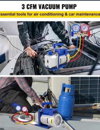 Bomba Vacío VEVOR 1 Etapa + Manifold