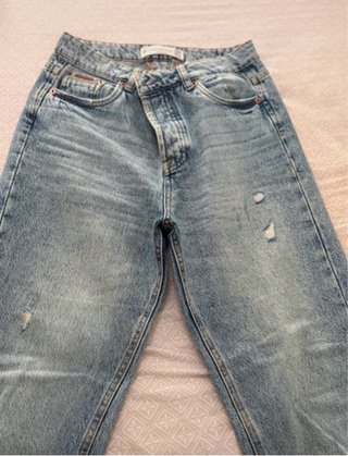 Vaqueros Vintage Mujer Azul