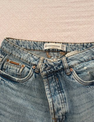 Vaqueros Vintage Mujer Azul