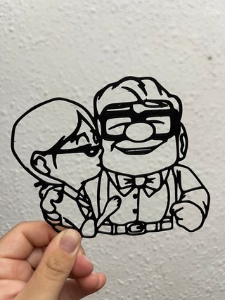 Silueta UP Carl y Ellie 3D