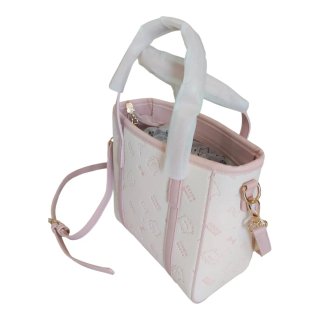 Bolso gatita rosa y blanco con colgante