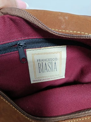 Bolso vintage piel marrón