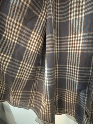 Sobrecamisa cuadros marrón y azul