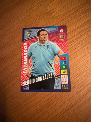 Colección Cartas Entrenadores Fútbol