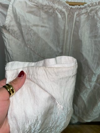 Pantalón lino blanco