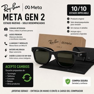 Ray-Ban Meta Gen 2 Gafas Inteligentes Negras