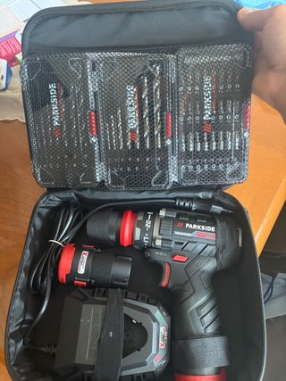 Taladro Parkside 12V con Accesorios