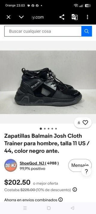 Zapatillas Balmain Negras