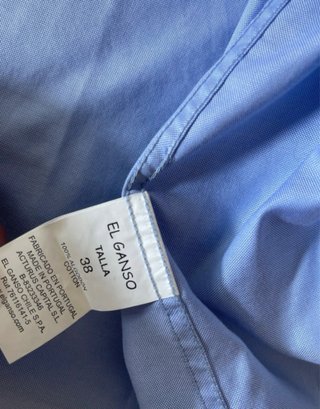 Camisa El Ganso Manga Larga Azul