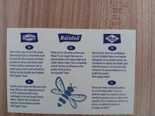 Envoltorio cera de abeja Albal