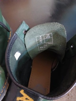 Botas Dr. Martens Hombre Talla 43 Verde originales