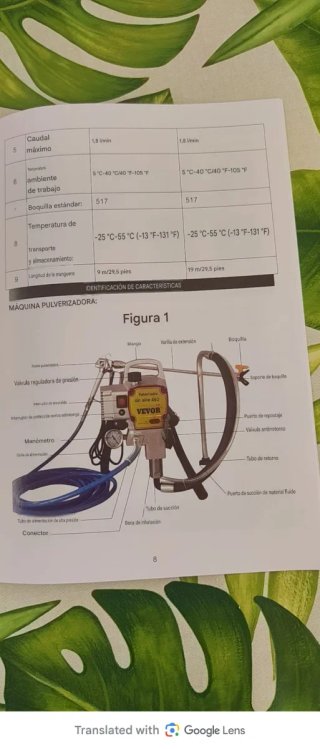 Máquina pulverizadora VEVOR sin aire 450