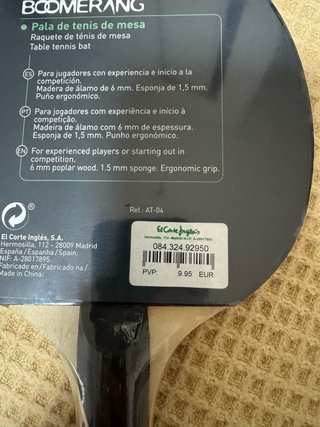 3 Palas Tenis de Mesa + 6 Pelotas + Funda