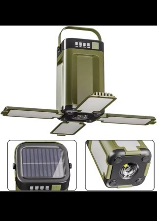 NUEVA!Lámpara-linterna led solar,camping multiusos