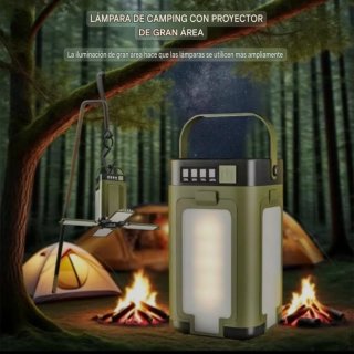 NUEVA!Lámpara-linterna led solar,camping multiusos