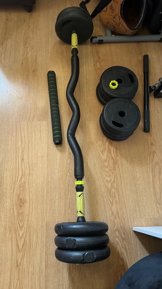 Máquina de pesas con poleas y cuerda