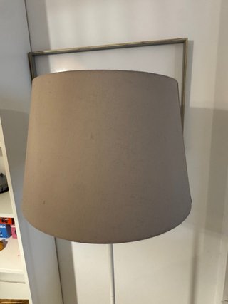Lámpara de pie moderna tela y metal