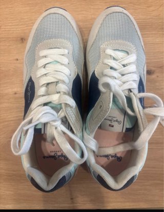 Tenis Pepe Jeans Mujer gris, azul, rosita