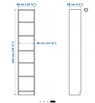 Librería Blanca Ikea Billy