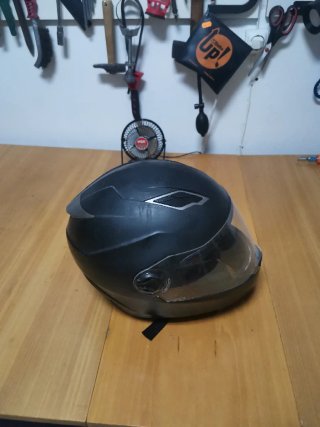 Casco Moto Negro Mate Integral