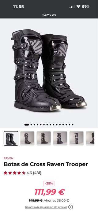 Botas Motocross/Enduro Raven Talla 43