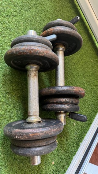 Mancuernas ajustables con discos