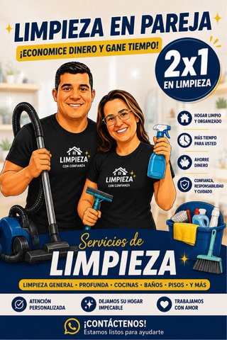 ¡LIMPIEZA EN PAREJA!  2x1 EN EFICIENCIA