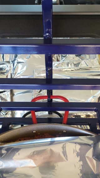 Transportador de Paellas para vehículo.