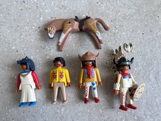 Playmobil indios con caballo