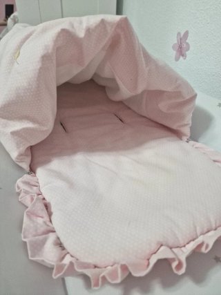 Conjunto Carro Bebé Rosa