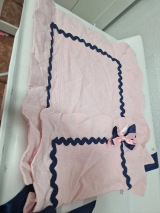 Conjunto Carro Bebé Rosa