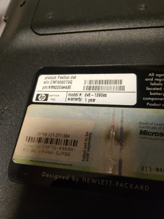 Portátil HP Pavilion dv6 leer
