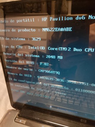 Portátil HP Pavilion dv6 leer