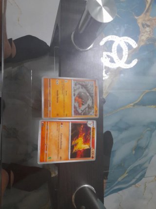 2 Cartas Pokémon: Dwebble y Rapidash