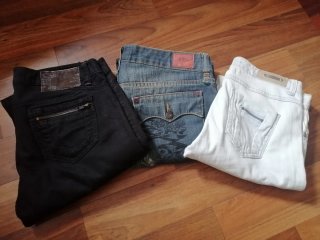 Lote 3 pantalones vaqueros T38