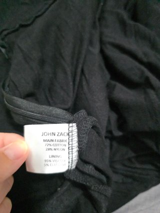 Vestido corto negro encaje escote V Talla M