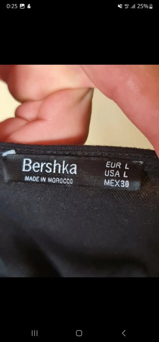 Body Bershka negro talla L
