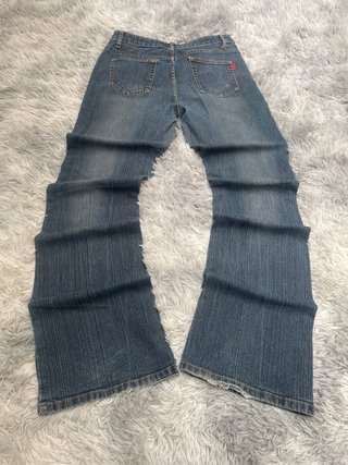 Pantalón vaquero vintage baggy campana y2k 90s