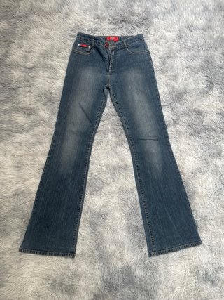 Pantalón vaquero vintage baggy campana y2k 90s