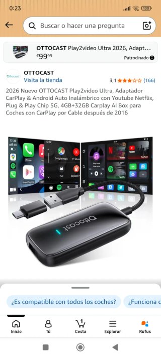 Ottocast Play2video Android Auto