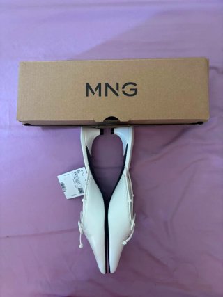 Zapatos Mango blancos mujer